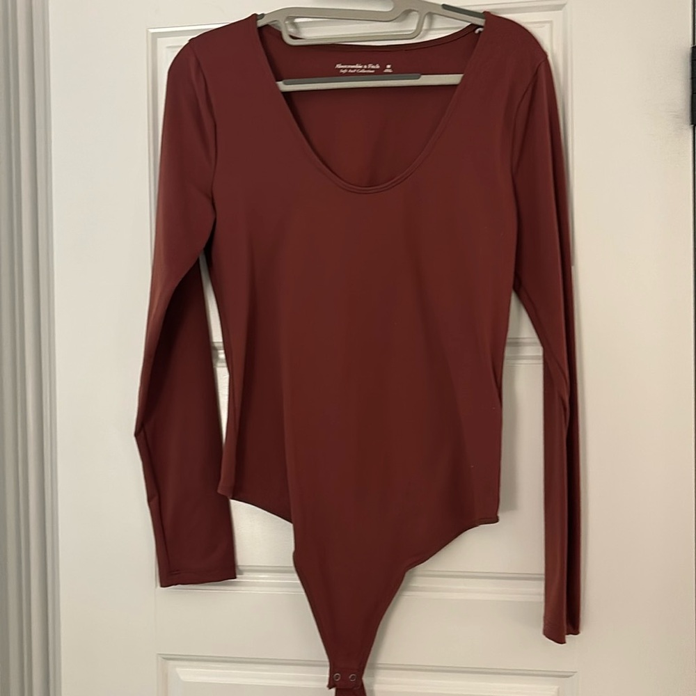 Abercrombie brown soft af bodysuit